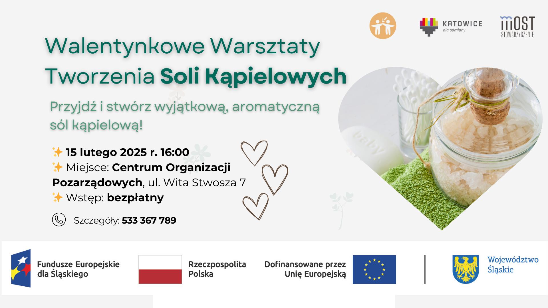 Zapraszamy na Walentynkowe Warsztaty Tworzenia Soli Kąpielowych!