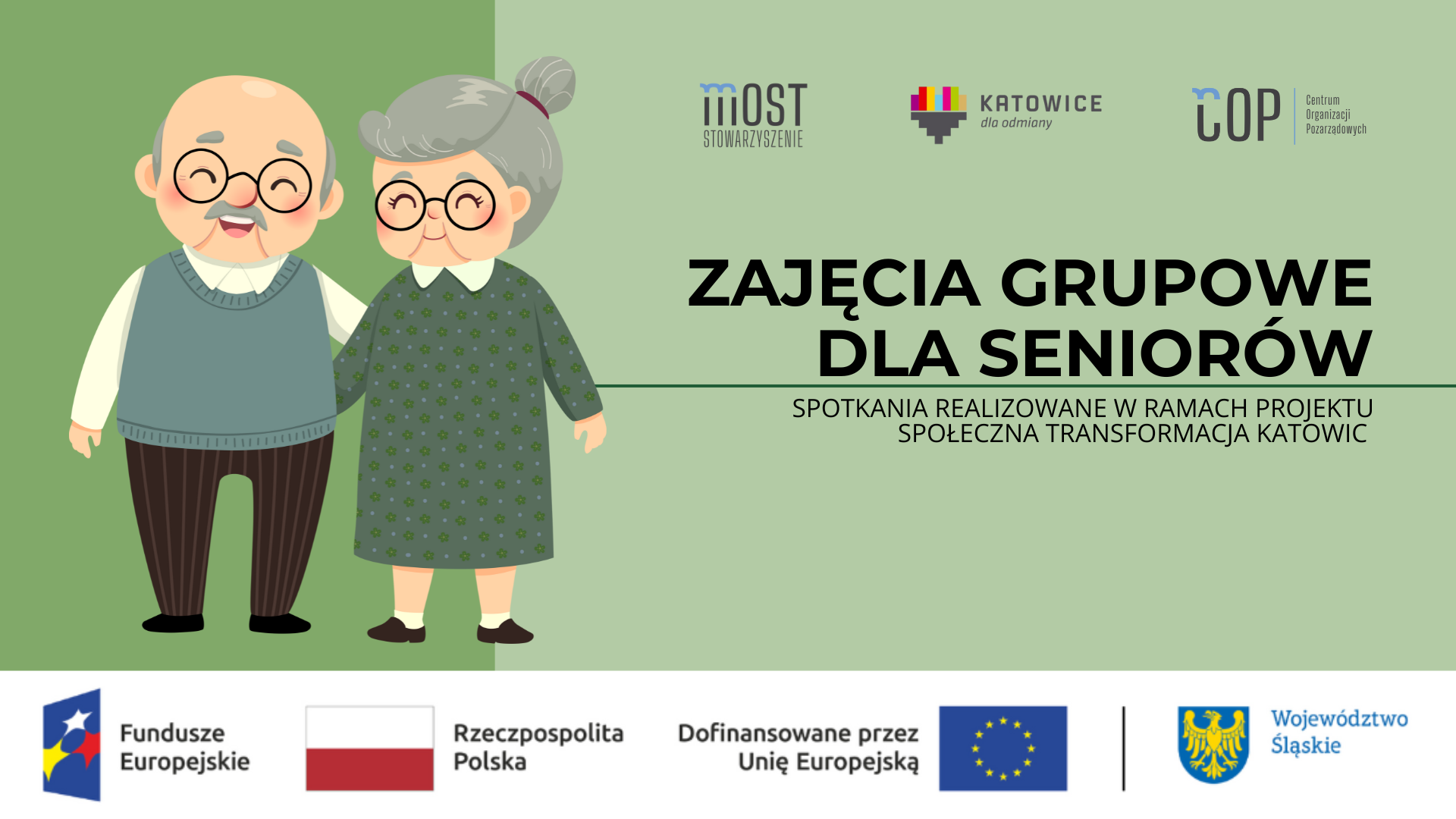 Zajęcia grupowe dla seniorów w ramach projektu Społeczna transformacja Katowic