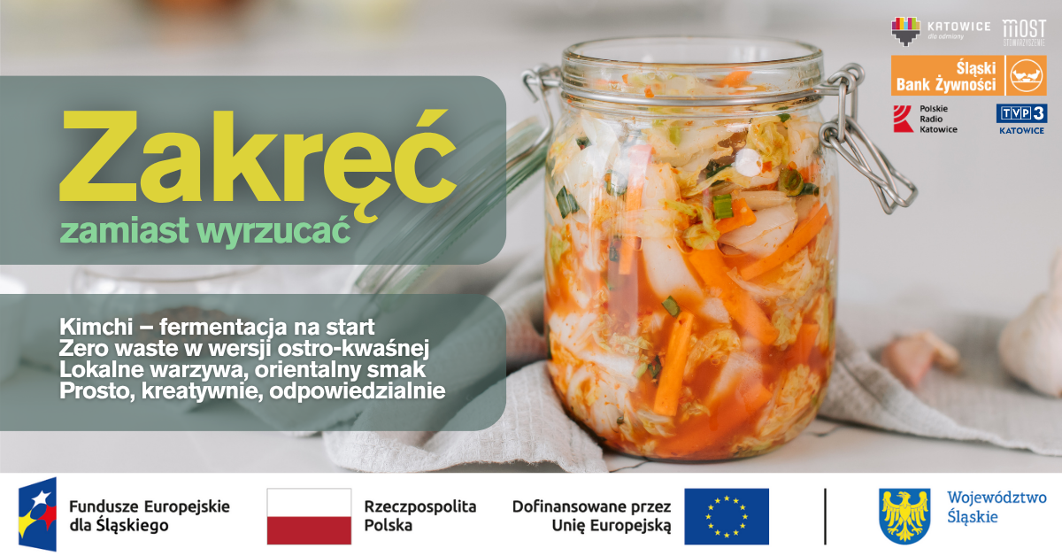 Plakat dotyczący warsztatów pt. "Zakręć, zamiast wyrzucać! - druga edycja".